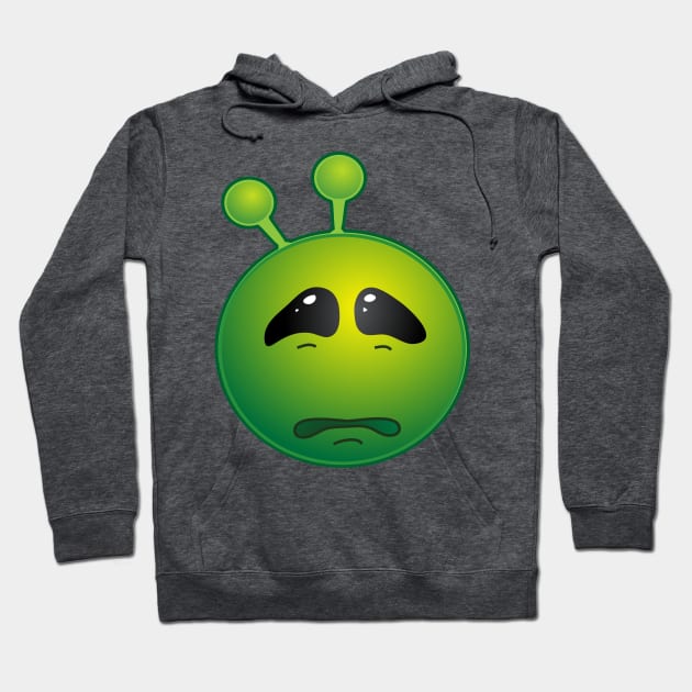 Funny Alien Monster ET Extraterrestrial Martian Green Man Emoji for Women, Men and Kids 13 Hoodie by PatrioTEEism